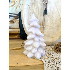 Vintage Mosser Glass Tuscan Pink Christmas Tree – 8 Inch